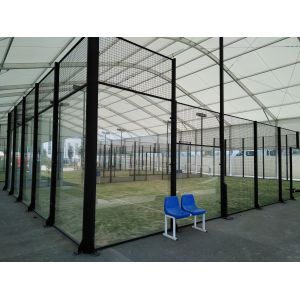 Storm-Resistant Retractable Padel Canopy System