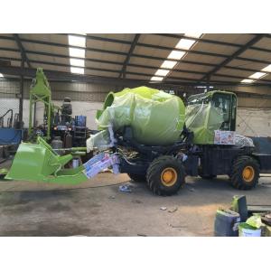 Self Loading 2.6 CBM Concrete Mixing Equipment Articulated Structure