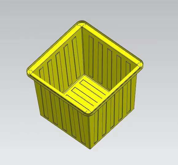 Nine hundred liters of square box mold for making plastic products