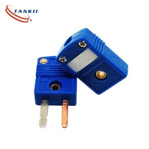 Miniature Thermocouple Connectors T Type With Flat Pin Copper-Constantan For