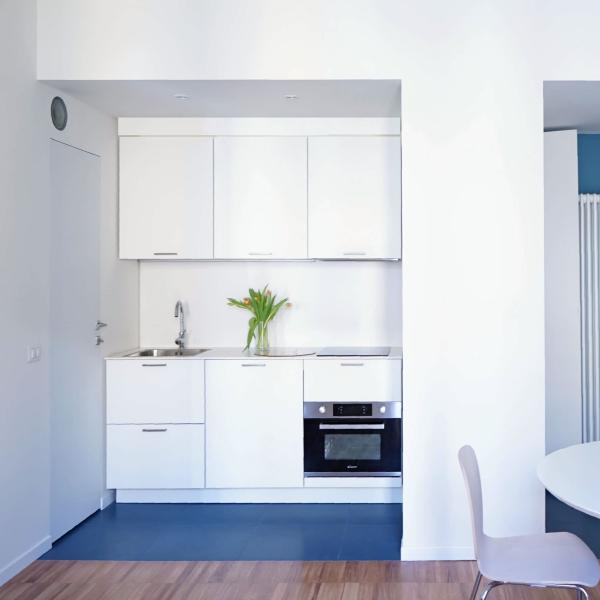 Buy Melamine Small Kitchen Cabinet Set With Stainless Steel 304 Handle at wholesale prices