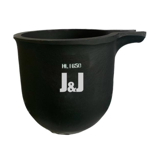 Thermal Shock Resistance Crucible With Pouring Nozzle Metal Melting Silicon