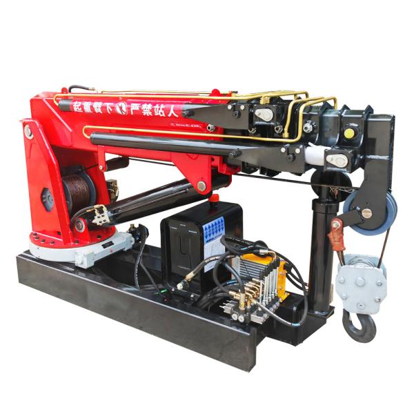 Factory Price Folding Knuckle Boom Crane with Remote Control Mini Truck Crane