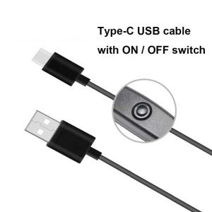 1m 5V 3A USB Type C Cable with Switch ON OFF for Raspberry Pi