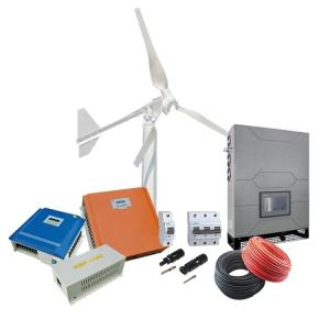 10KW Three Phase 380VAC On Grid Wind Power Generator System with PV Panel