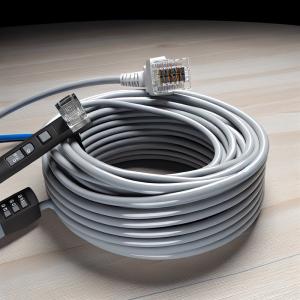 CAT 3 Telephone Cable RJ9 RJ11 RJ22 4-Conductor PVC Flat Coil