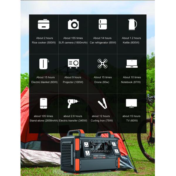 Outdoor Camp 1000w Portable Solar Generator Mobile Phone Charging Power Station