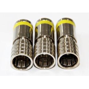 Compression F Male Coaxial Cable Connector Red Ring RG6 RG59 Terminator CCTV