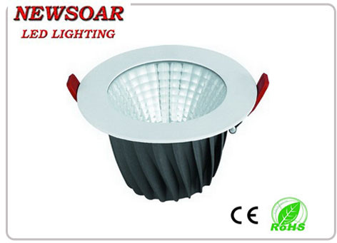 Buy round and flat shape trim led downlights lighting fixture 12W at wholesale prices