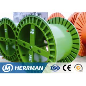 Large Loading Power Cable Storage Reel , Corrugated Type Empty Wire Spools