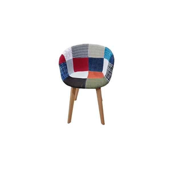Buy Living Room Patchwork Dining Chair , Upholstered Seat Dining Chairs at wholesale prices