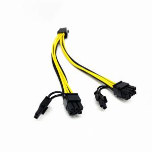 18Awg PCI-e 8pin to Dual 8Pin / PCIe 8pin-2x(6+2pin) Graphics Video Card Power