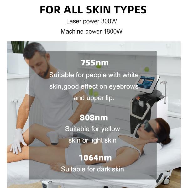 755nm 808nm 1064nm Fiber Coupled Diode Laser Hair Removal Machine