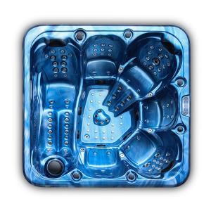 6 Person Massage Bathtub Acrylic Balboa Control System Hot Tub Outdoor Spa