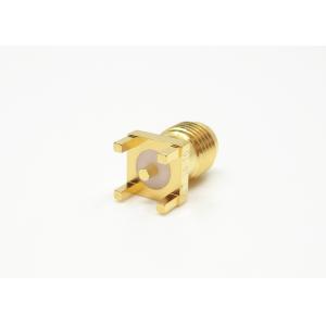 Straight 1.13Nm SMA Female Jack Connector for PCB Edge Mount