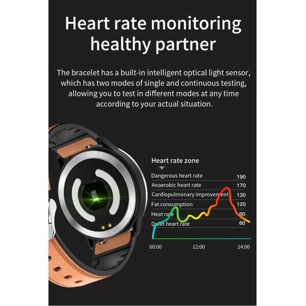 F75 Silicone Smart Watch Smart Watch Blood Oxygen Heart Rate Blood Pressure 1.3inch