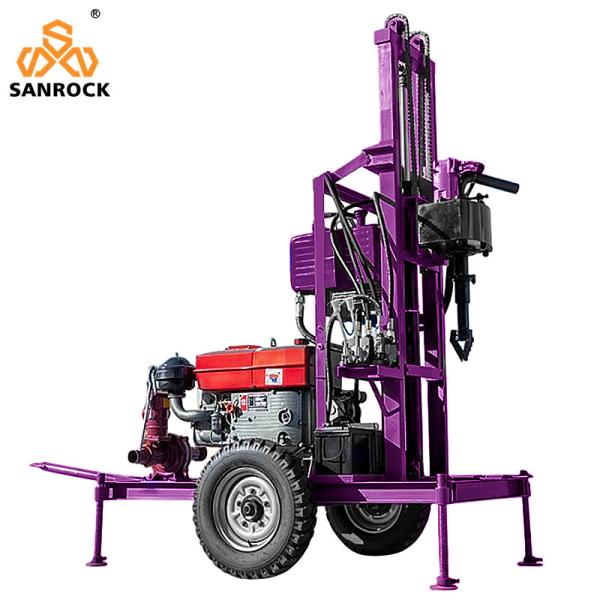 Water Well Borehole Drilling Rig Hydraulic Drilling Rig Trailer Mounted Water Well Drilling Rigs