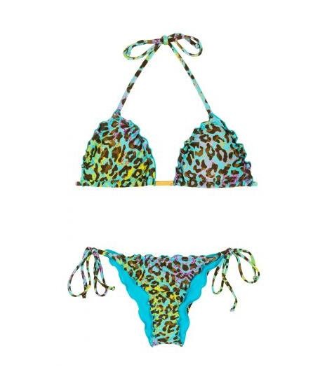Buy Multicoloured Leopard Print Scrunch Brazilian Bikini - Morumbi Frufru at wholesale prices