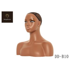 42cm Height Female Mannequin Head With Shoulders Long Lasting