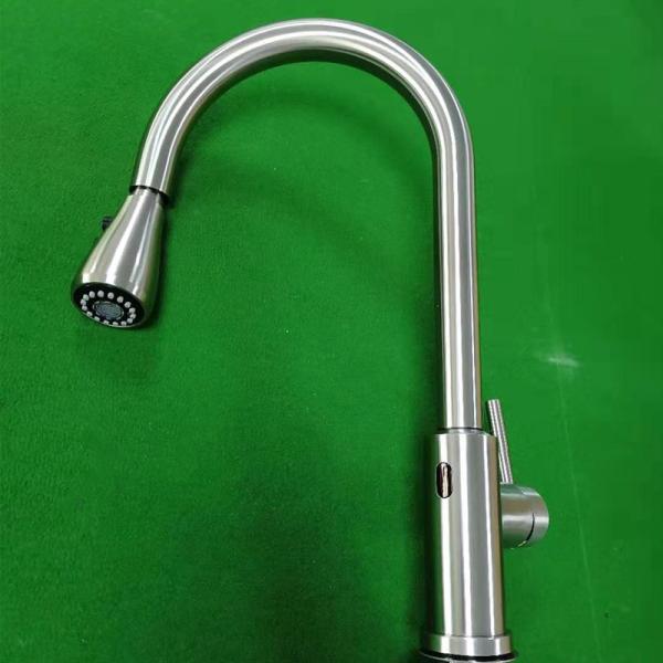 Buy High Arc Gooseneck Spout Solid Stainless Steel Kitchen Faucets HOMEKA at wholesale prices