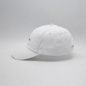 OEM 6 Panel 100% Cotton Plain Flat Embroidery Baseball Cap Unstructured