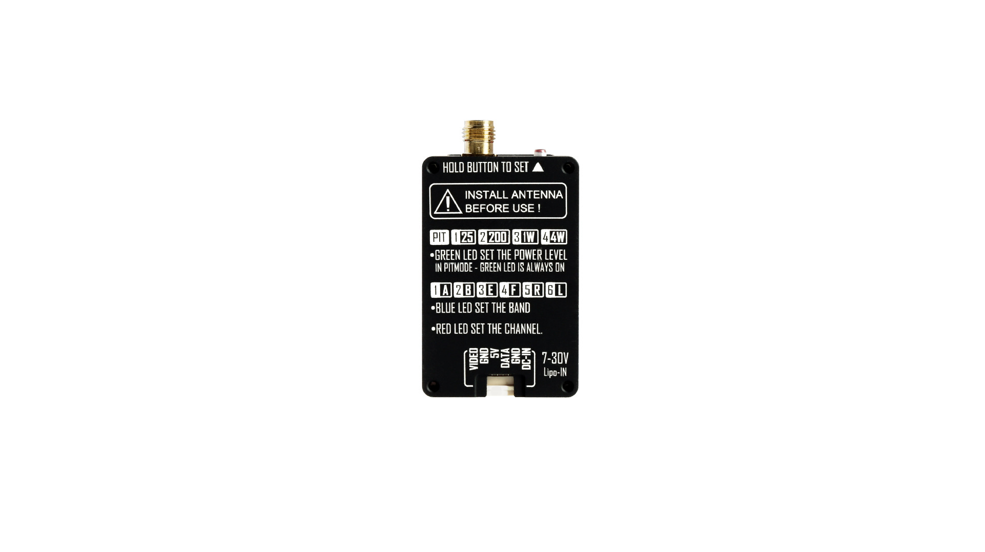 RUSHFPV5.8G 4W VTX TRANSMITTER MODULE FOR FPV Drone Image Transmission