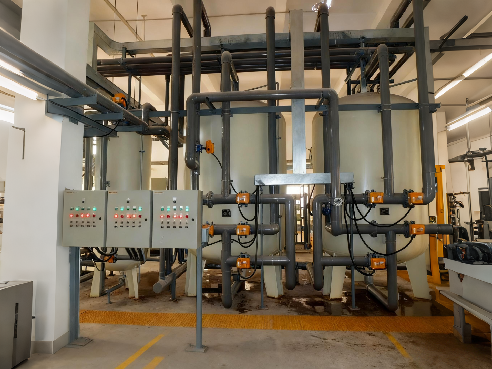 Quality Remote Anthracite Mechanical Filtration System Skid Mounted Circulating Water Filtration for sale