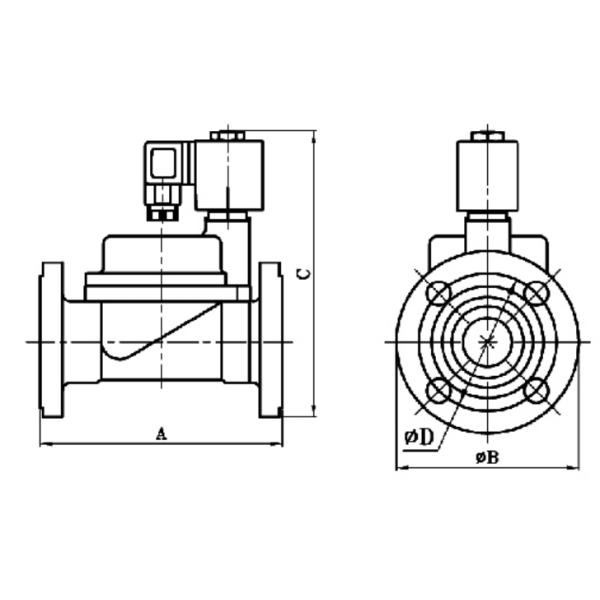 1'' 1 1/4'' 1 1/2'' 2'' Flanged Stainless Steel Solenoid Valve Steam 24V 220V