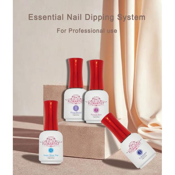 2023 Spring Dip Powder Top Coat 15 ml Private Label Quick Dry Odor Free Dip Powder Base Coat Dip Nail Liquids