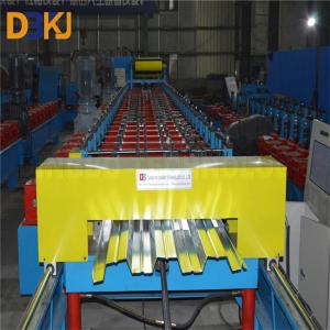 Quality 22KW Deck Floor Roll Forming Machine High speed Servo Cutting 0.8-1.2mm for sale