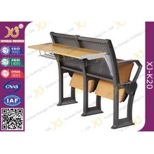 Gravity Return Folded Seat Lecture Hall Chair Table With Writing Board For