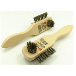 Natural Pig Hair Brush Wood Handle / Home Shoe Cleaning Brush