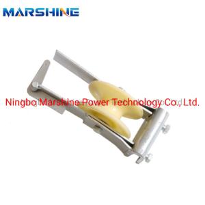 Crossarm-Mounted Stringing Block With Round Belt Power Transmission