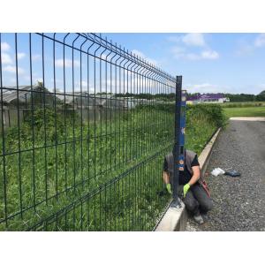 5mm Pvc Coated Welded Wire Mesh Panels Green Black Color Bend