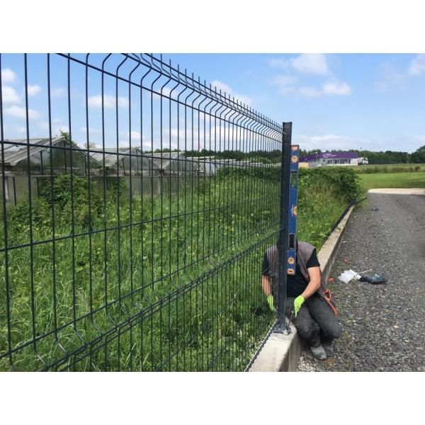 5mm Pvc Coated Welded Wire Mesh Panels Green Black Color Bend