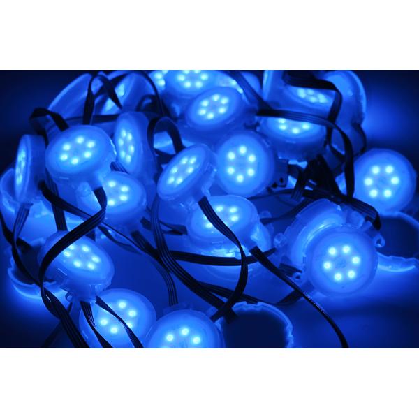 Amusement Point Light Programmable 24V LED Outdoor Pixel Light LED String Rgb Light 50mm Diameter