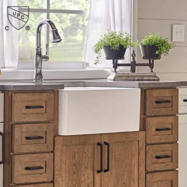 Buy 24 Inch Ceramic Farmhouse Drop In Bathroom Sink Rectangle Small at wholesale prices
