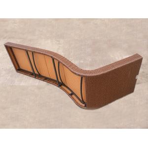 Hotel Park Strong Brown Sunlounger With Power Coated Aluminum Frame