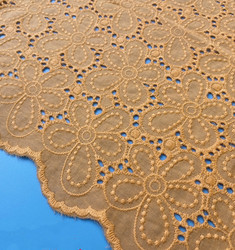 Coloful Handmade DIY Clothes Accessories Embroidered Cotton Lace Fabric