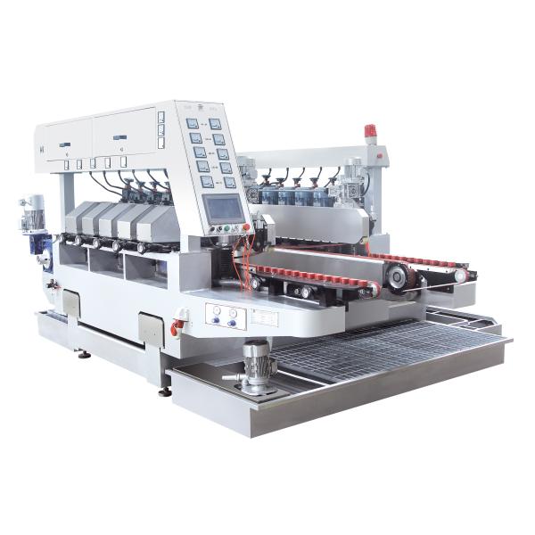 Ten Motors Double Edge Polishing Machine , Glass Grinding Machine White Color