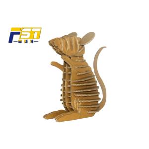 Custom Brown Paper Cardboard Box Furniture , Animal Shape Recycled Cardboard
