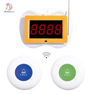 Quality China supply wholesale wireless waiter pager display receiver and call button for restaurant and hotel for sale
