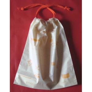 Luxury Women's Plastic Drawstring Cosmetic Bag Customized , Pink