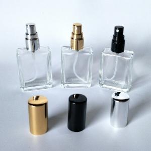 Flat Square Glass Perfume Spray Bottle 15ml Empty Recyclable Filling