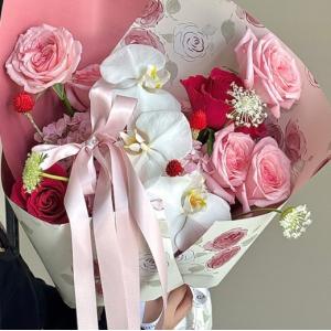 Mother's Day Eternal Night Starry River flower wrapping paper, thickened rose