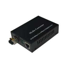 Quality 1.25G SFP Gigabit Ethernet Media Converter Optical Fiber 10 100 1000 5VDC 1A for sale