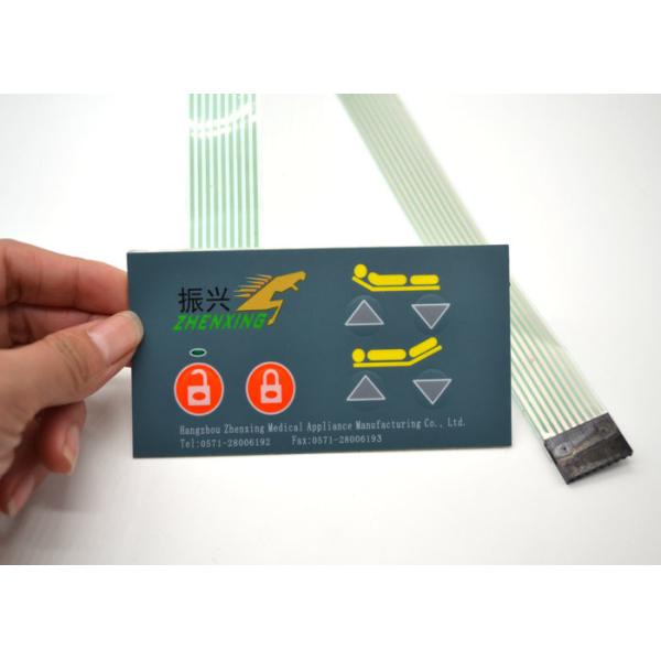 Dustproof Embossed Metal Dome Tactile Membrane Keyboard For Medical Instruments