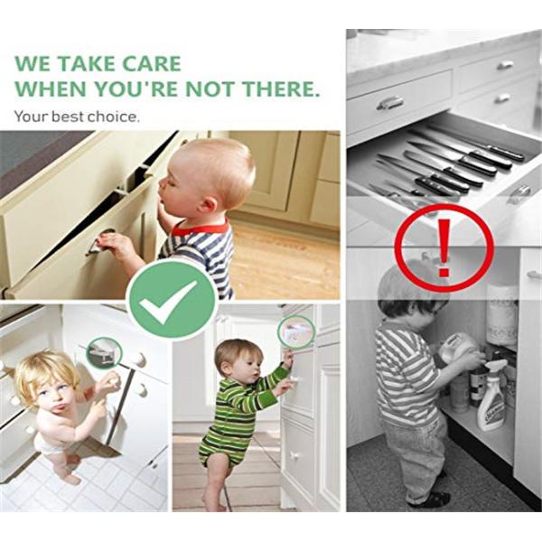Baby Safety Product Child Proof Spring Lock For Cabinet Security