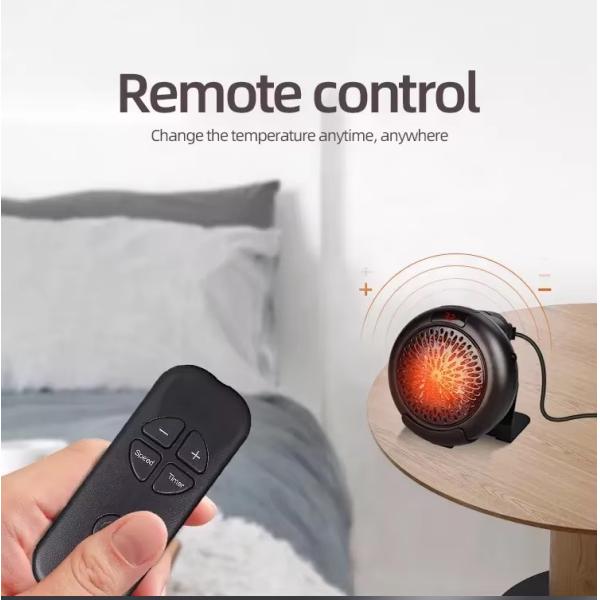 Electric Desktop Portable Air Heater 3S Fast Heating Warm Fan for Winter Home Bathroom