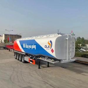 China Large Oil Fuel Delivery Truck Tanker 4 Axis Semi Trailer on sale